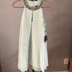 Green cocktail dress